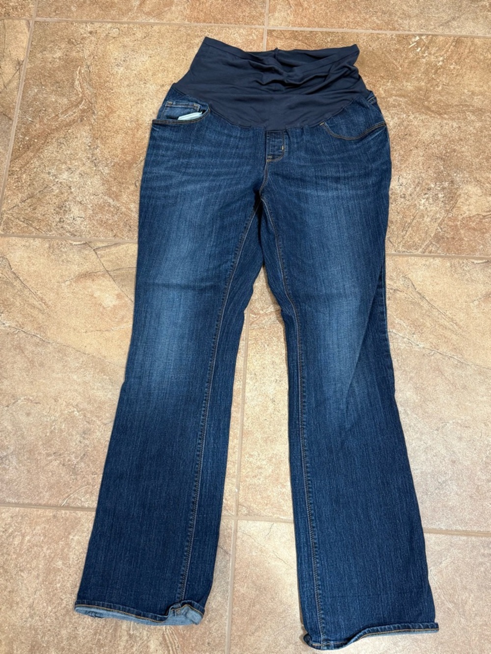 Old Navy Dark Blue Maternity Boot Cut Jeans